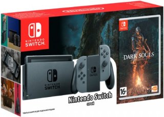 Диск Nintendo Switch (серый) + Dark Souls: Remastered