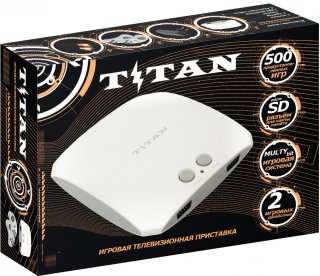 Диск Приставка 16 bit Magistr Titan 3 белый (500 встроенных игр) (SD до 32 ГБ)