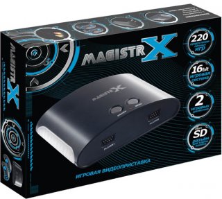 Диск Приставка 16 bit Magistr Х (220 встроенных игр, microSD)