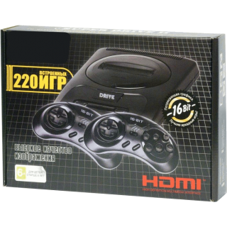 Диск Игровая приставка 16 bit Super Drive 2 HDMI (220 игр)