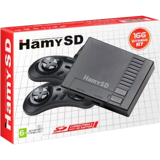 Диск Приставка 16 bit Hamy SD (166 в 1), чёрная