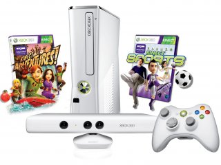 Диск Microsoft Xbox 360 Slim 4Gb Kinect bundle белая + игра Kinect Sports + 3M Live РОСТЕСТ