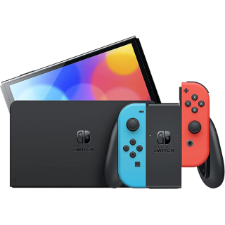 Диск Nintendo Switch - OLED-модель (неоновая синяя/неоновая красная) [HK] *