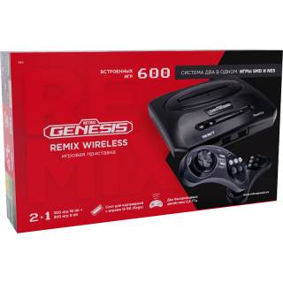 Диск Retro Genesis Remix [8 bit /16 bit] Беспроводные джойстики (ZD-05A) + 600 игр