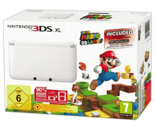 Диск Nintendo 3DS XL HW White /белая/ (РОСТЕСТ) + Super Mario 3D Land