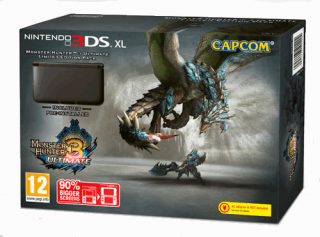 Диск Nintendo 3DS XL HW Black /чёрная/ (РОСТЕСТ) + Monster Hunter 3 Ultimate