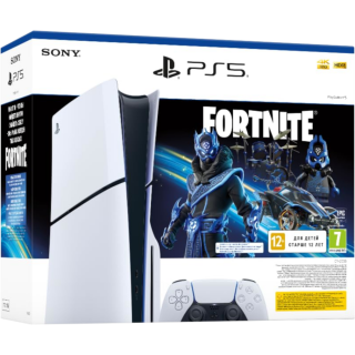 Диск Игровая приставка Sony PlayStation 5 Slim - Fortnite Cobalt Star Bundle EU (с дисководом) *