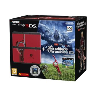 Диск New Nintendo 3DS (чёрная) + игра на картридже Xenoblade Chronicles 3D + Декоративная крышка Xenoblades Chronicles