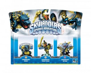 Диск Skylanders. Набор из трех фигурок: Legendary Spyro, Legendary Chop Chop, Legendary Bash