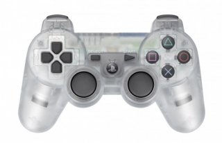Диск Беспроводной джойстик Sony Dualshock 3 (Clear Crystal) (Б/У)