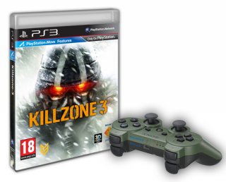 Диск Sony Dualshock 3 Jungle Green + Killzone 3 Standart Edition
