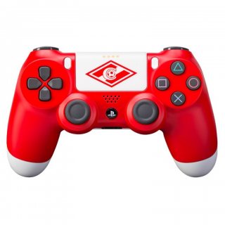 Диск Геймпад RAINBO Sony Dualshock 4 v2 для PS4, Спартак 'Красно-белый' (CUH-ZCT2E)