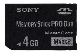 Диск Sony Memory Stick PRO DUO 4GB