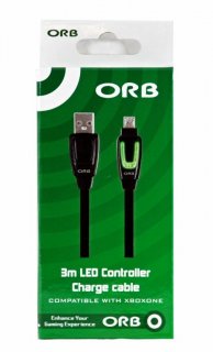 Диск USB кабель для зарядки с LED индикацией (3 м.) Xbox One