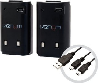 Диск Venom - 2 аккумулятора и двойной кабель - комплект для зарядки геймпада