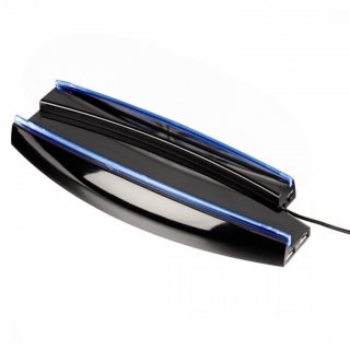 Диск Вертикальная подставка с подсветкой для PS3 Slim (Hama Bluelight Stand for Sony PS3 Slim)