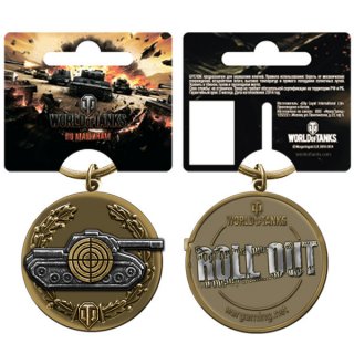 Диск Брелок металлический World of Tanks. Снайпер