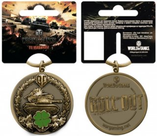 Диск Брелок металлический World of Tanks. Счастливчик