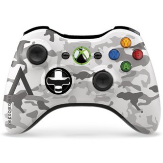 Диск Беспроводной геймпад для XBox 360 Controller Wireless Microsoft (43G-00070), камуфляж (Arctic)