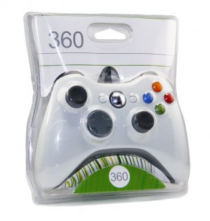 Диск Джойстик проводной белый (Xbox 360, PC)