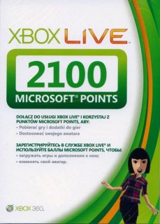 Диск Microsoft Xbox Live 2100 очков для России