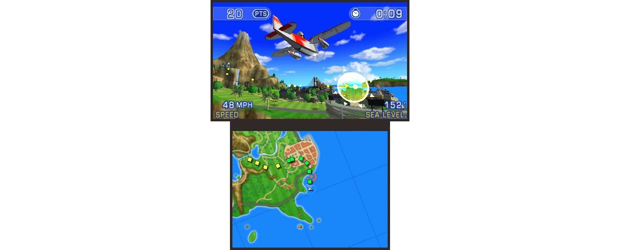 Скриншот игры Pilotwings Resort 3D для 3DS