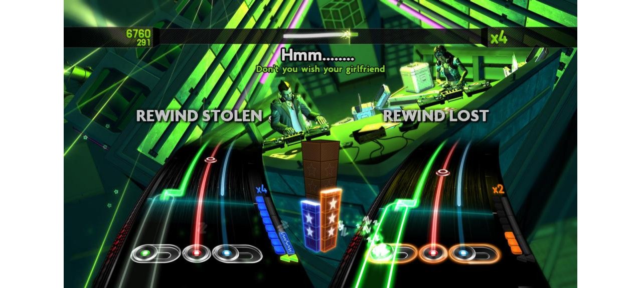 Скриншот игры DJ Hero 2 Turntable Bundle (игра + диджейский дульт) + DJ Hero 1 для Wii