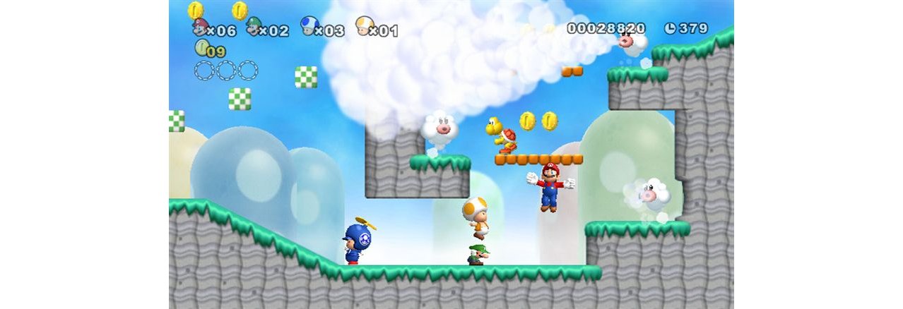 Скриншот игры New Super Mario Bros. для Wii