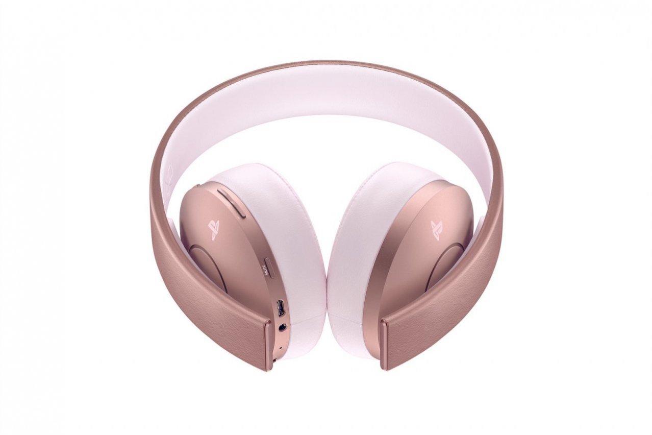 Sony Gold Wireless Stereo Headset Rose Gold CUHYA 0080 PS4 GAMEBUY