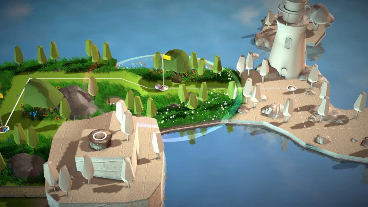 Скриншот игры A Little Golf Journey (US) для Switch