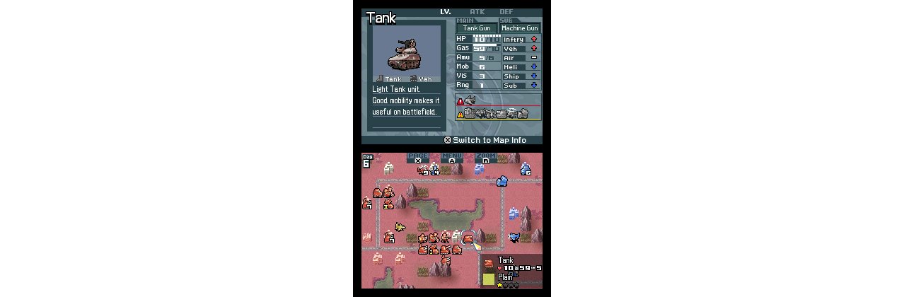 Скриншот игры Advance Wars: Dark Conflict (Days of Ruin) (Б/У) для 3DS