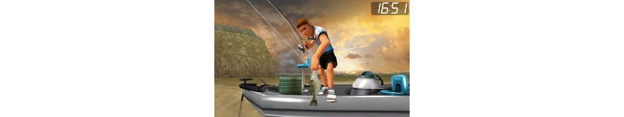 Скриншот игры Anglers Club Ultimate Bass Fishing 3D (Б/У) для 3ds