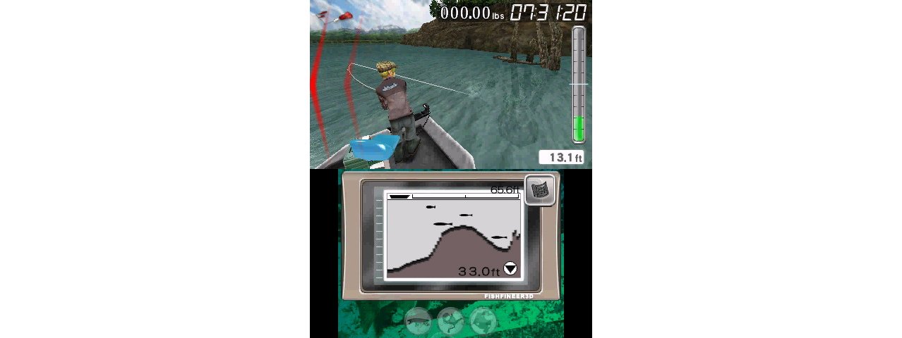 Скриншот игры Anglers Club: Ultimate Bass Fishing 3D для 3ds