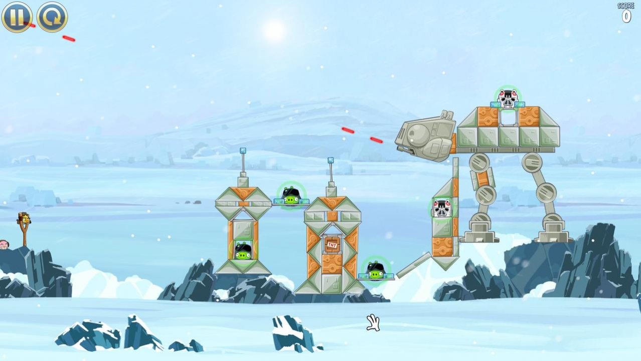 Скриншот игры Angry Birds - Star Wars (Б/У) (не оригинальная полиграфия) (Англ) для Ps3