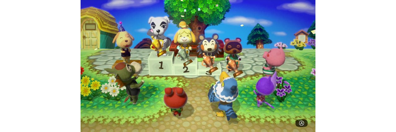 Скриншот игры Animal Crossing: amiibo Festival +  2 фигурки amiibo (Isabele &amp; Digby) для Wii