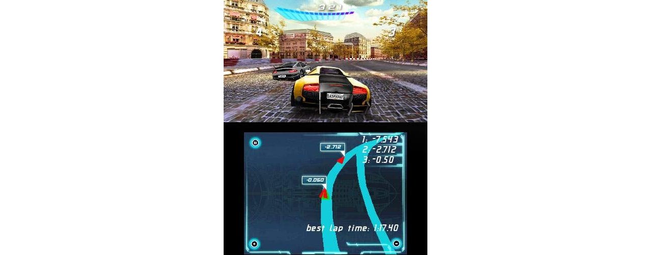 Скриншот игры Asphalt 3D для 3ds