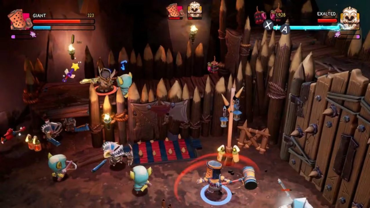 Скриншот игры Big Helmet Heroes Exalted Edition для Switch