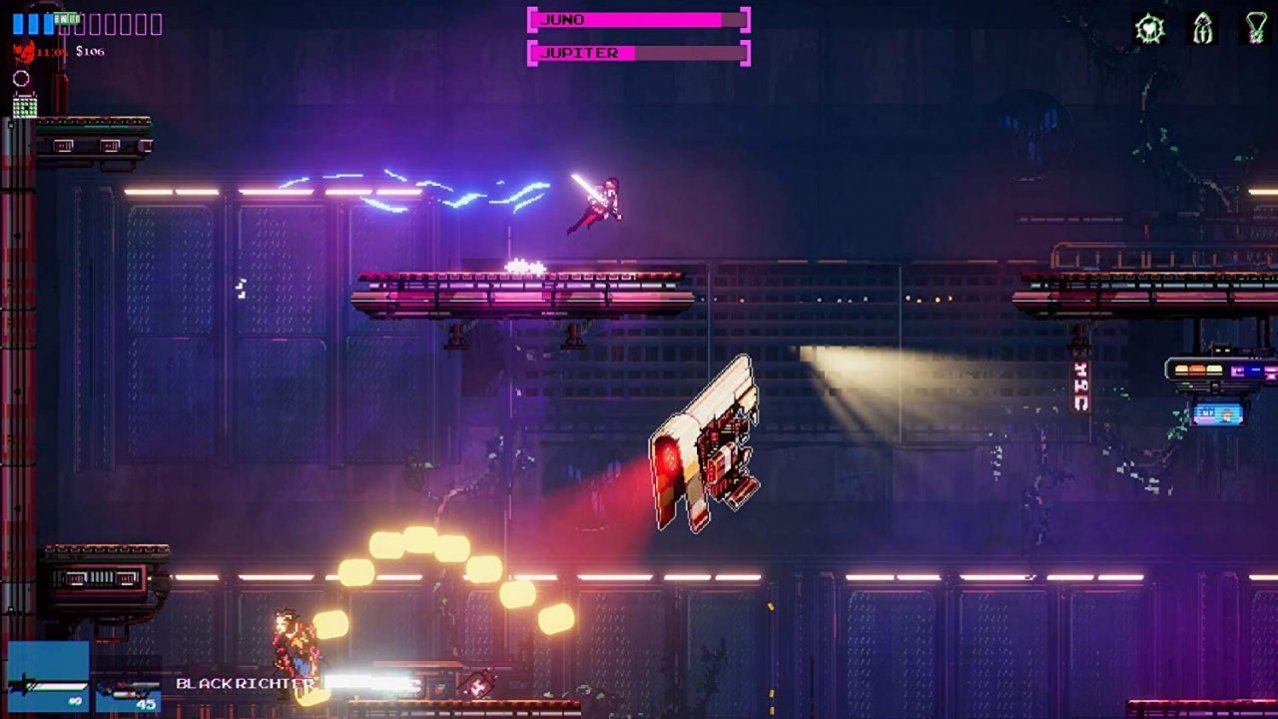 Скриншот игры Black Future 88 для Switch