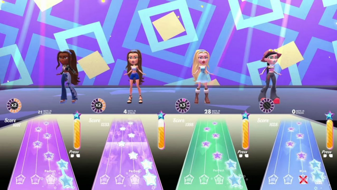 Скриншот игры Bratz: Rhythm & Style для Switch