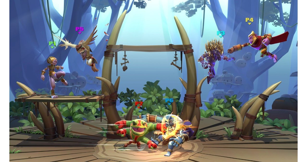 Скриншот игры Brawlout для Switch
