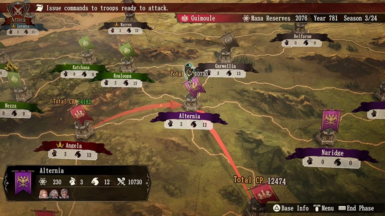 Скриншот игры Brigandine: The Legend of Runersia для Switch