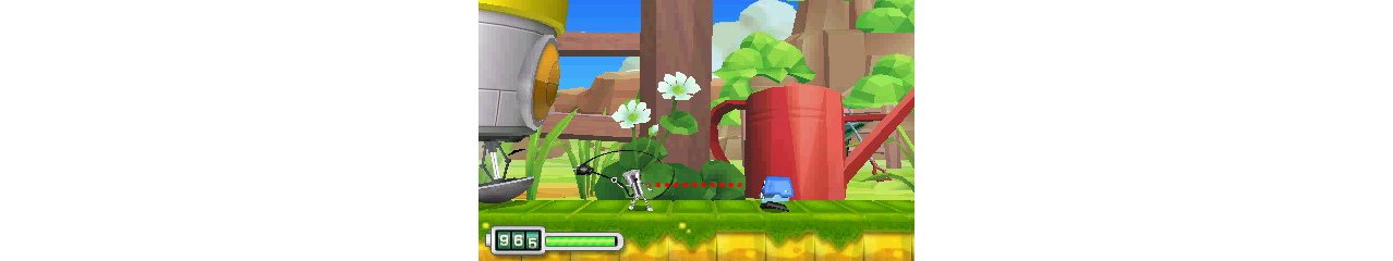 Скриншот игры Chibi-Robo! Zip Lash + фигурка Amiibo Chibi-Robo для 3DS
