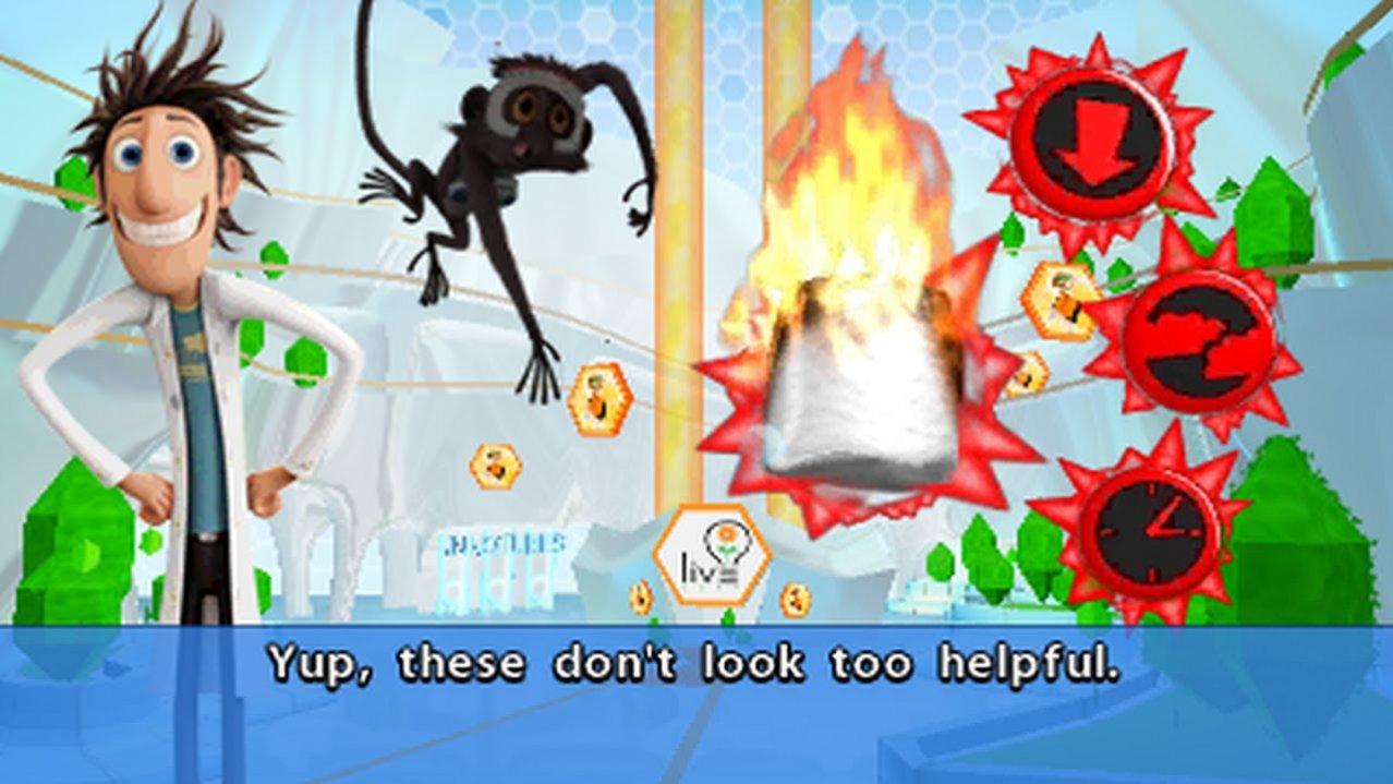 Скриншот игры Cloudy with a Chance of Meatballs 2 для 3DS