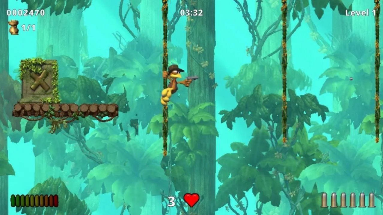 Скриншот игры Crazy Chicken Jump n Run Traps and Treasures для Ps5