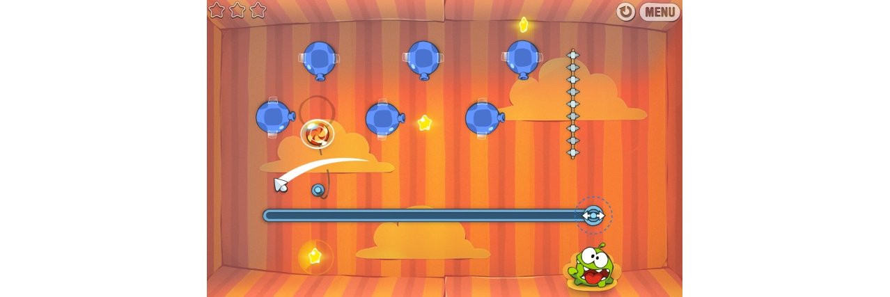 Скриншот игры Cut The Rope для 3ds