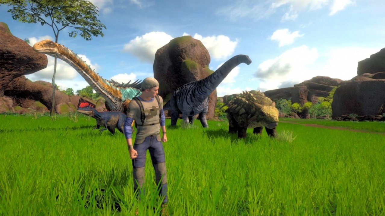 Скриншот игры Dinosaurs: Mission Dino Camp для Switch