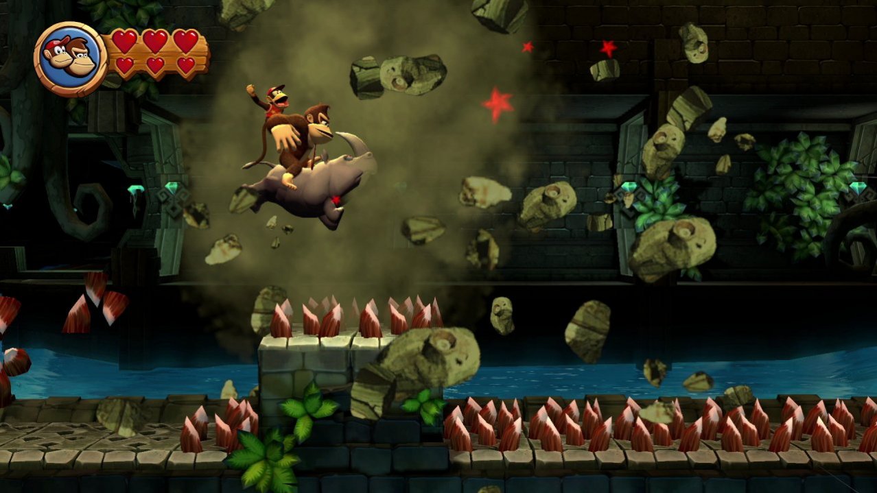 Скриншот игры Donkey Kong Country Returns HD для Switch