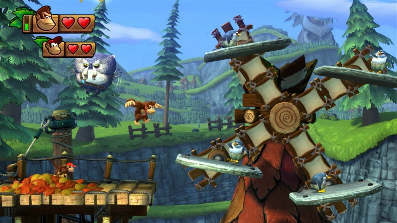 Скриншот игры Donkey Kong Country: Tropical Freeze для Switch