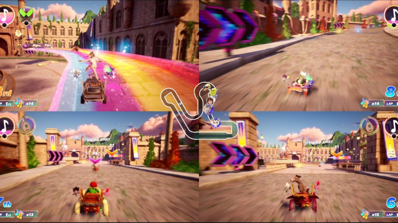 Скриншот игры DreamWorks All-Star Kart Racing для Switch