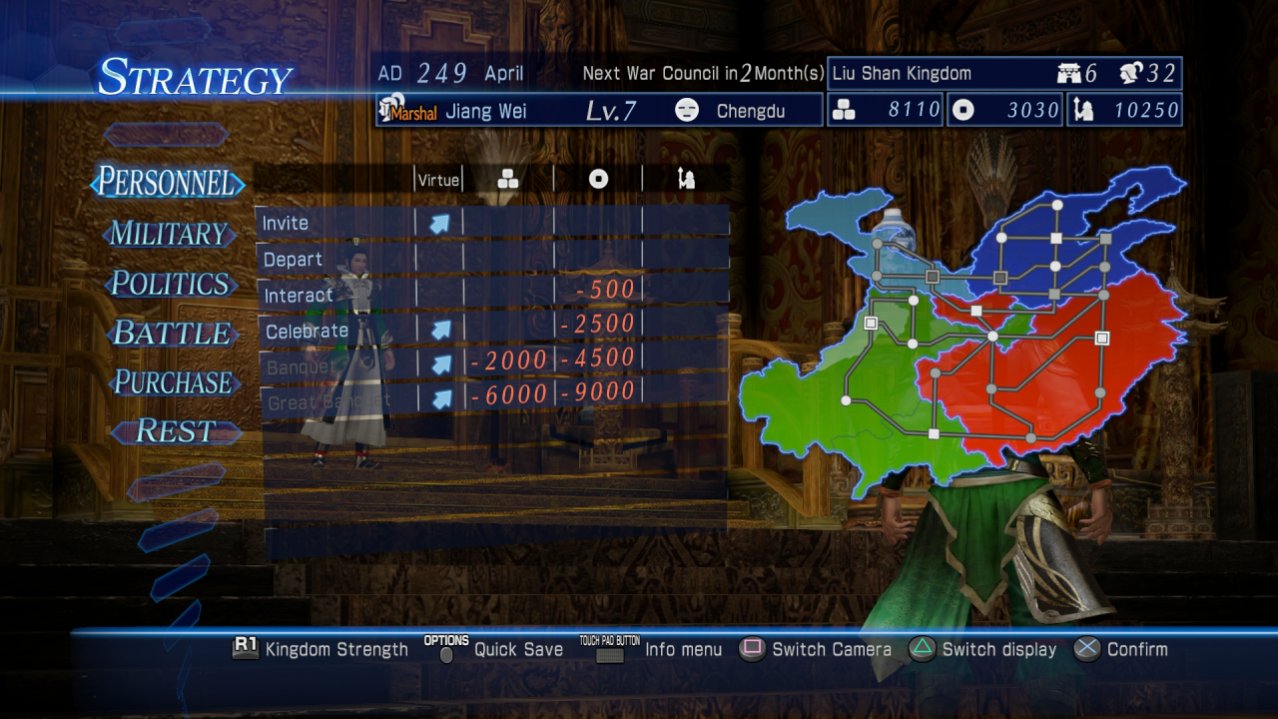 Скриншот игры Dynasty Warriors 8: Empires Хиты PlayStation для Ps4